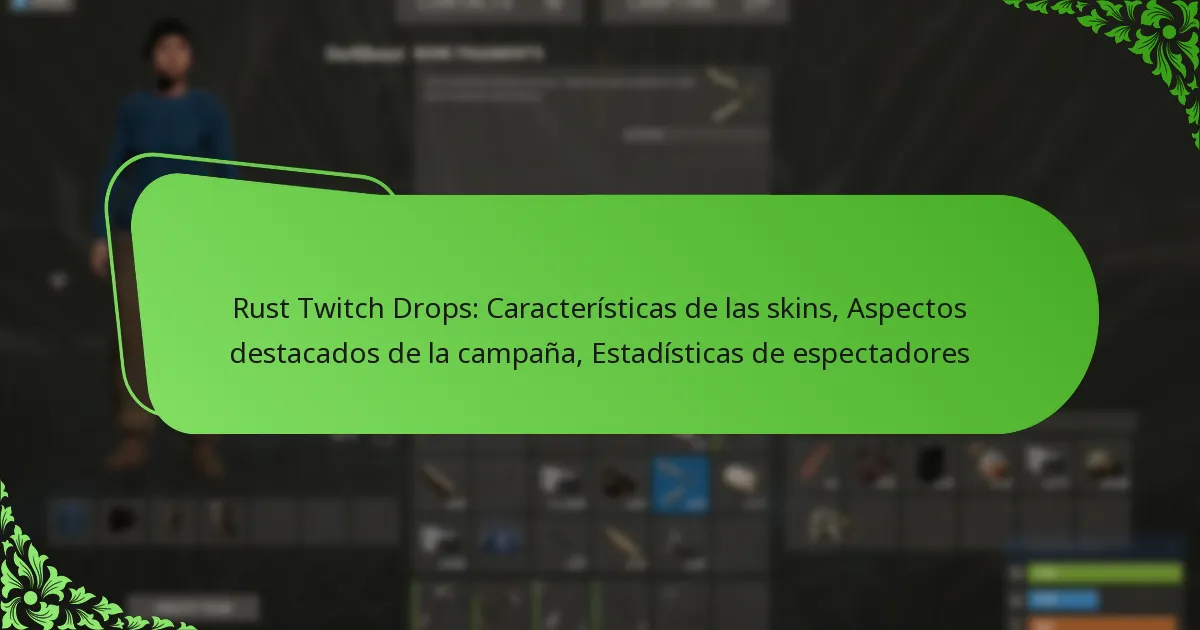 Rust Twitch Drops: Características de las skins, Aspectos destacados de la campaña, Estadísticas de espectadores